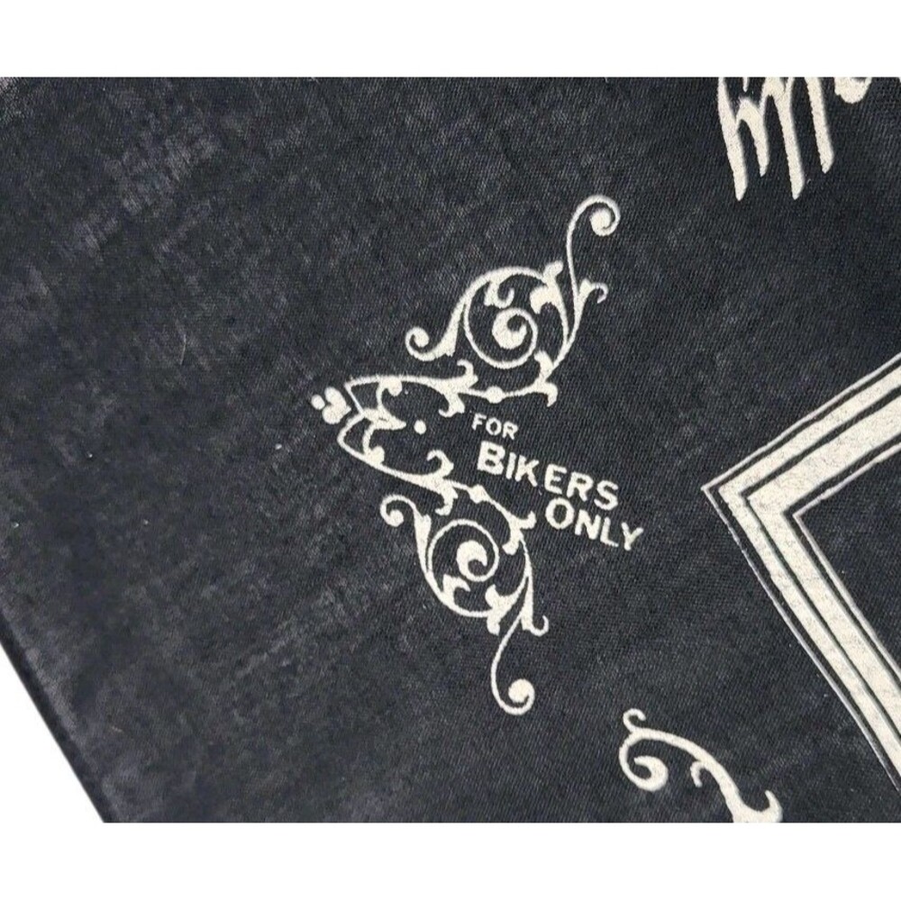 1985 Sturgis Motorcycle Rally Vintage Bandana For Bikers Only - Picture 5 of 6